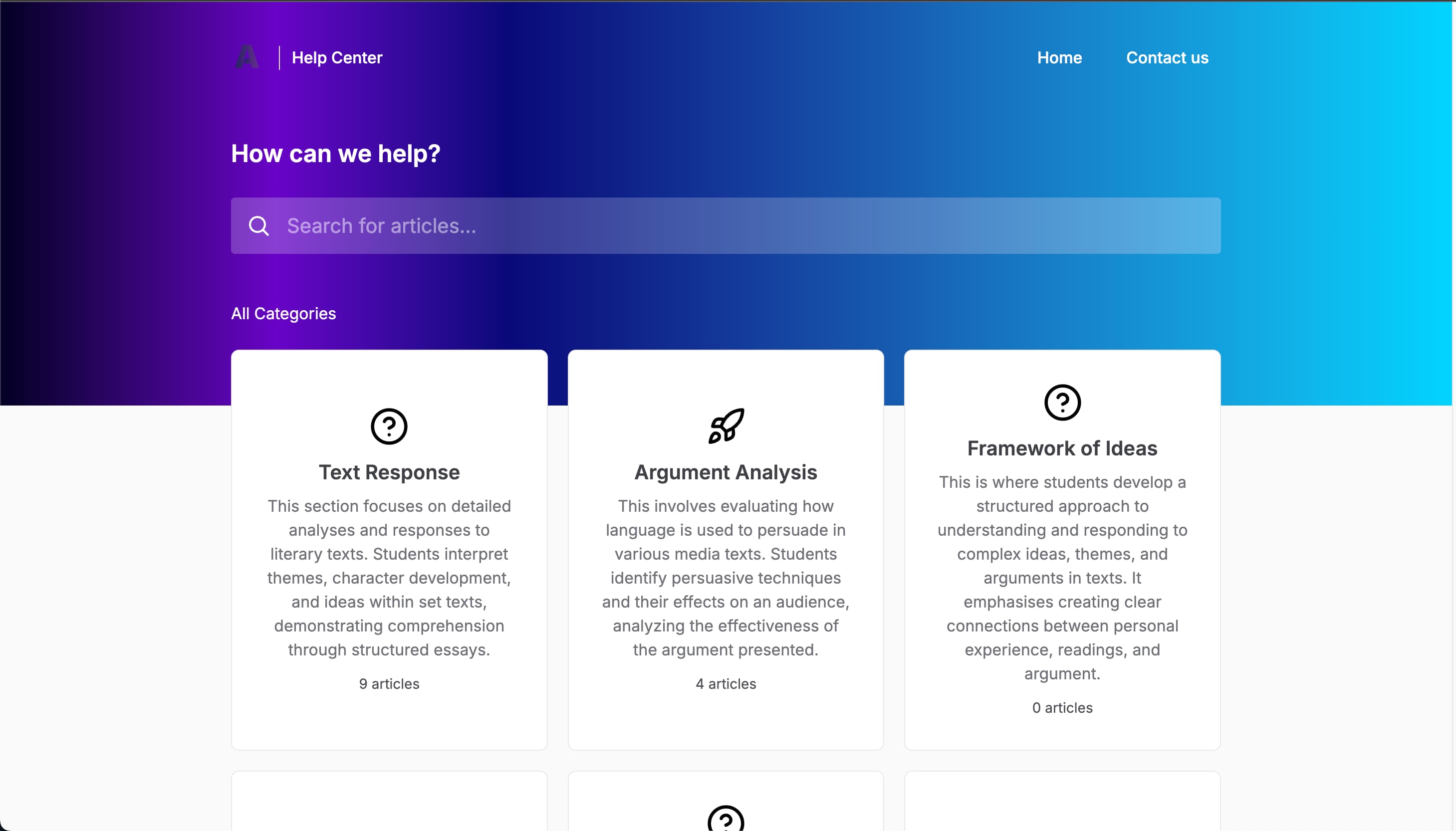 Art in Education Help